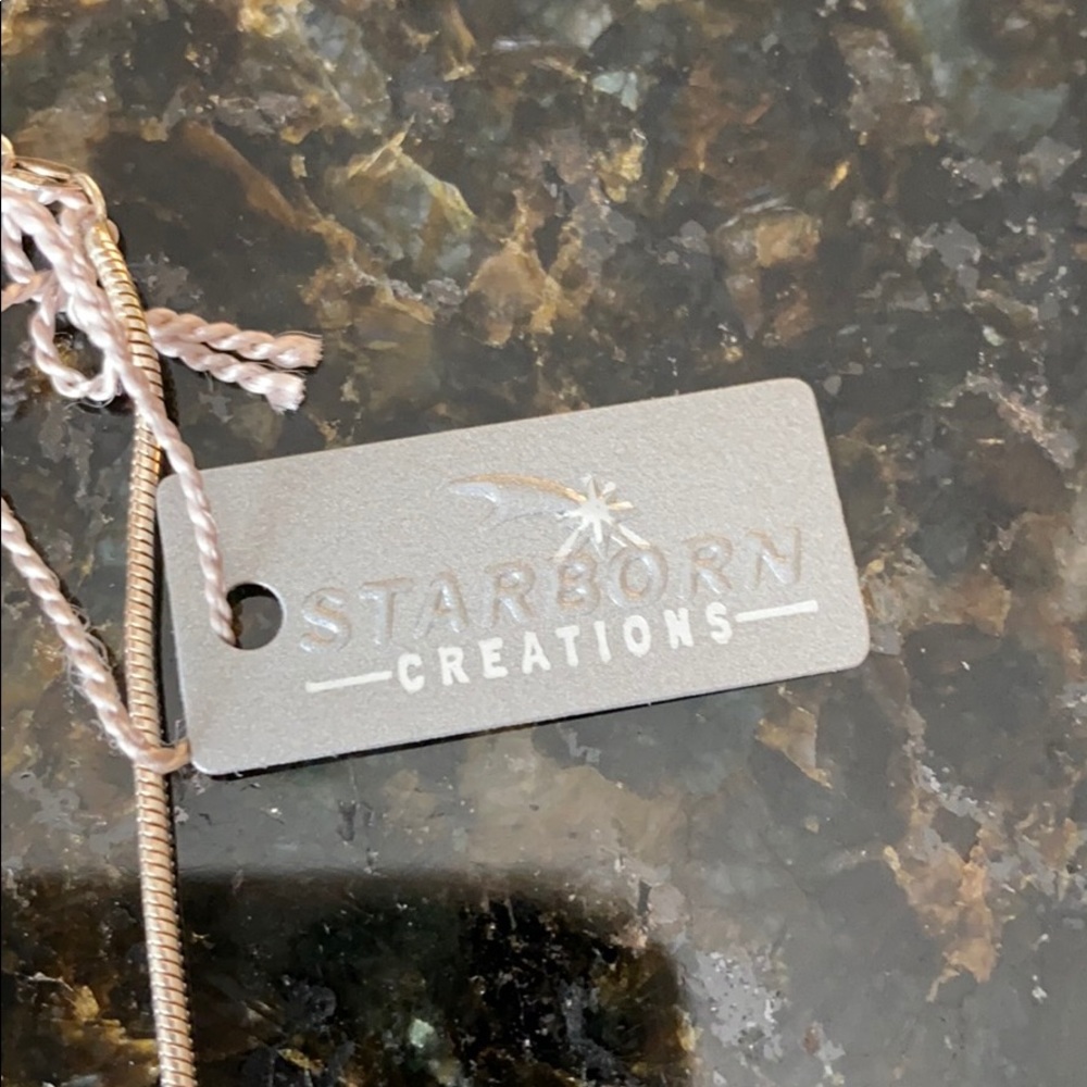 Genuine Aqua Aura Crystal Pendant on Sterling - Picture 4 of 7
